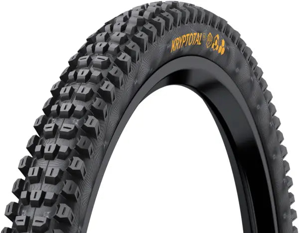 Pneu Kryptotal Front 29" - Tubeless, Folding, Black, Endurance, Trail Casing, E25 Continental