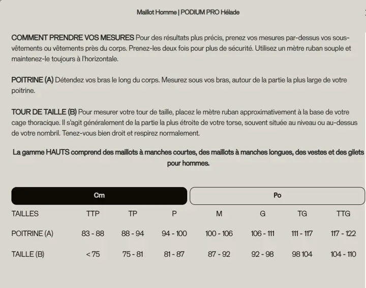Maillot Homme Podium Pro Manches Courtes Le Braquet