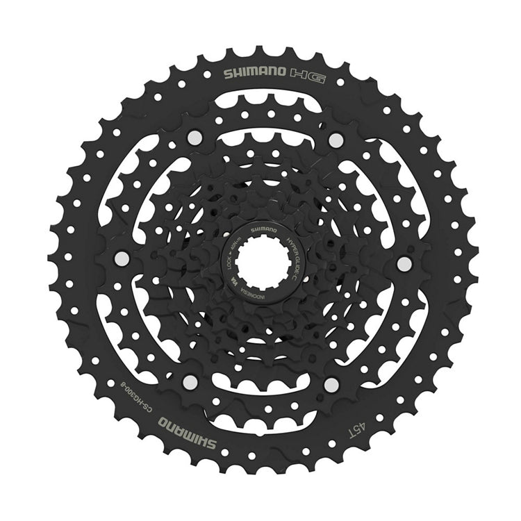 Shimano, CS-HG300-8, Cassette, Phosphate coated, Speed: 8, 11-45T, ECSHG3008145 Shimano