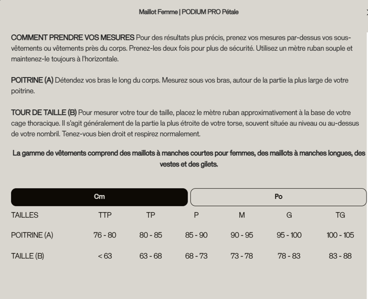 Maillot Femme Podium Pro Manches Courtes
